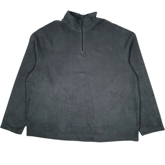 Mens Grey Starter  Quarter Zip Jumper