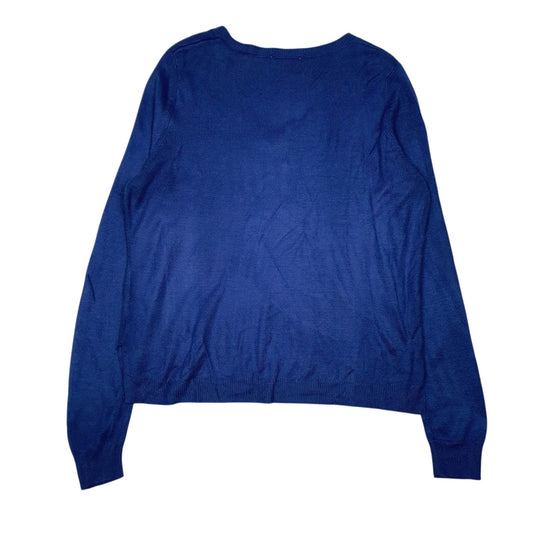 Womens Blue The Basics  V Neck Jumper