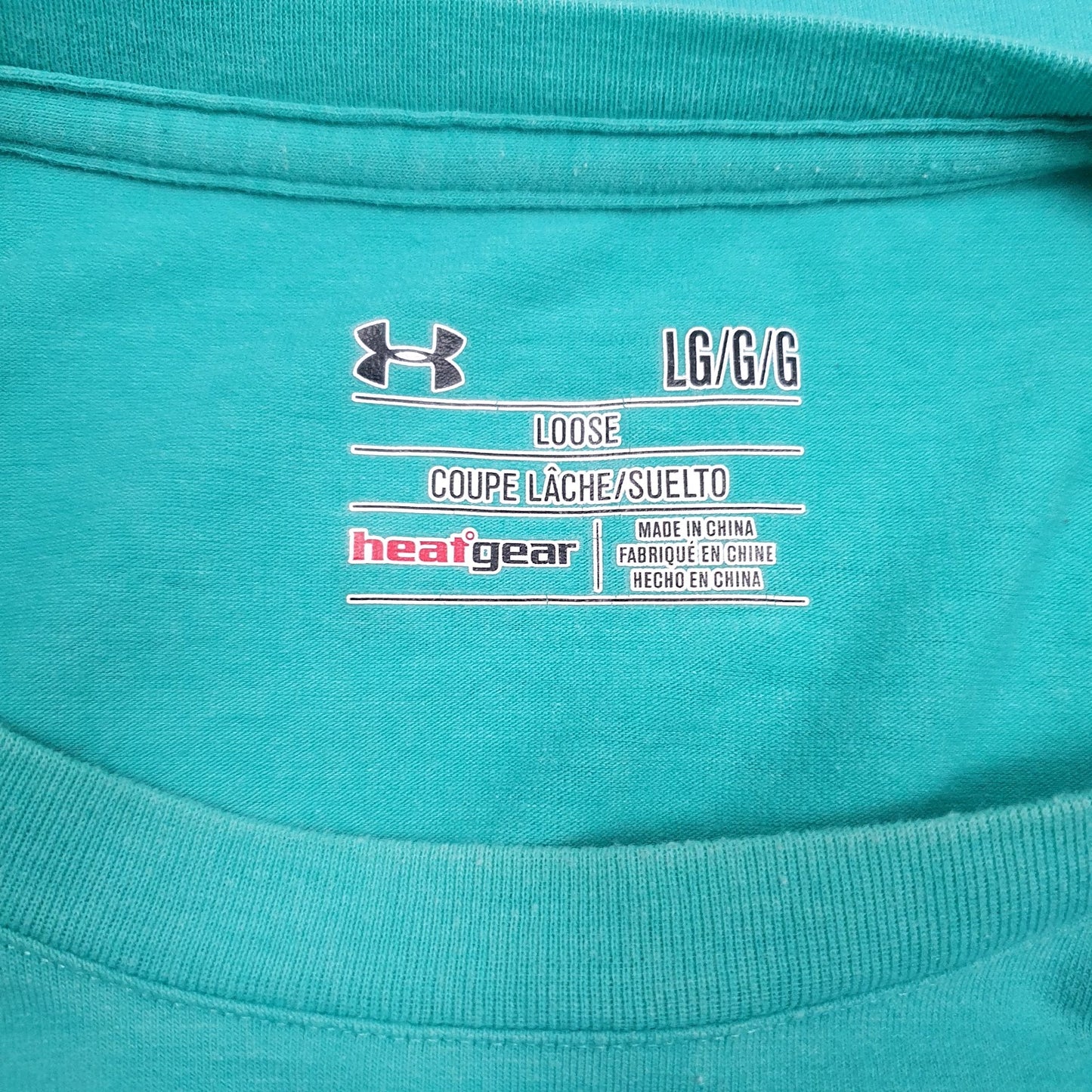 Mens Blue Under Armour Heat Gear  T Shirt