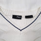 Womens White Fila Knit Vest Jumper