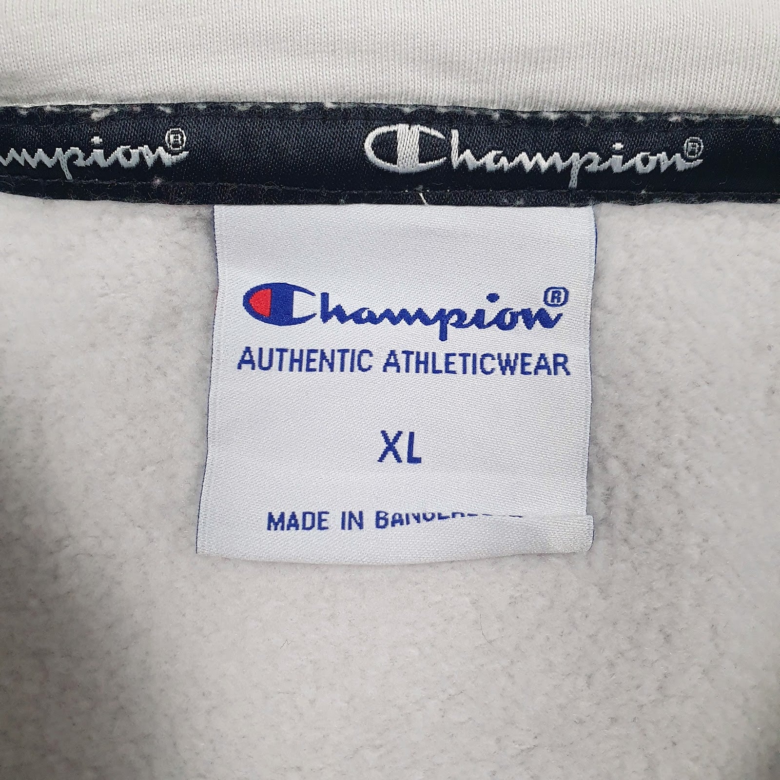 Mens Grey Champion  Hoodie Jumper