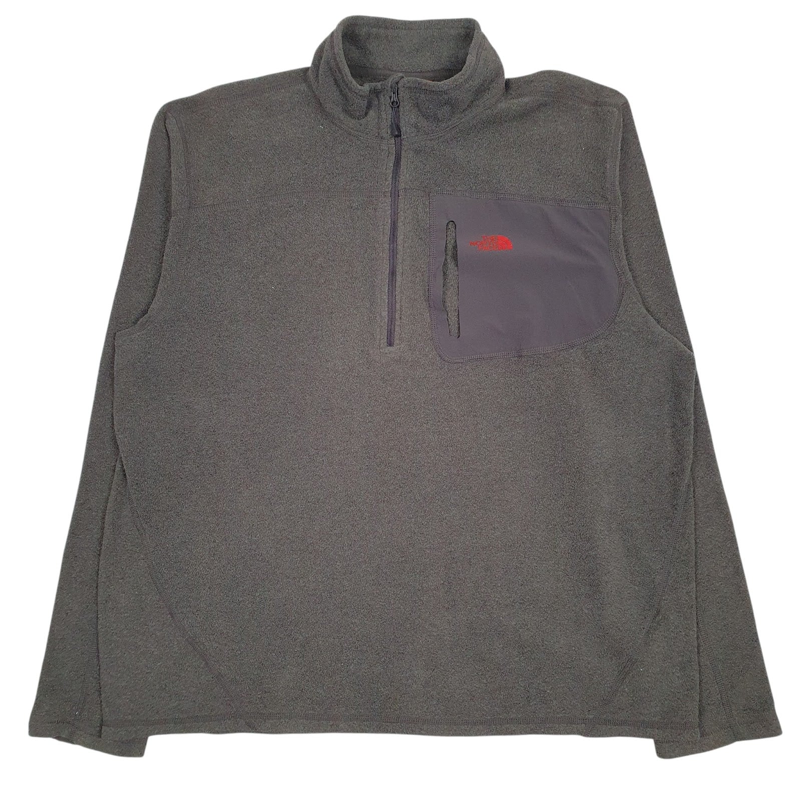 Mens Grey The North Face  Quarter Zip Jumper