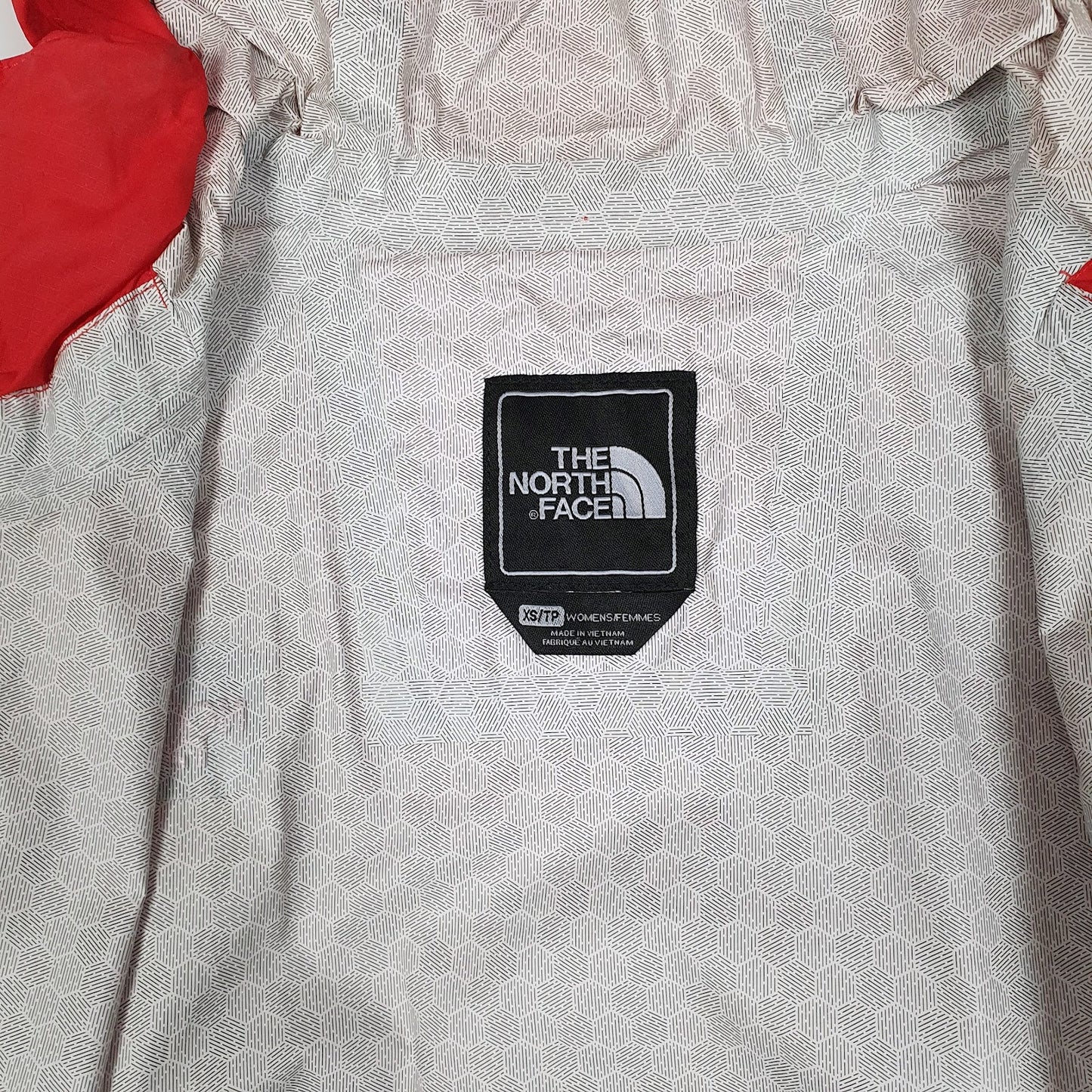 Womens Red The North Face Hyvent Hoodie Coat