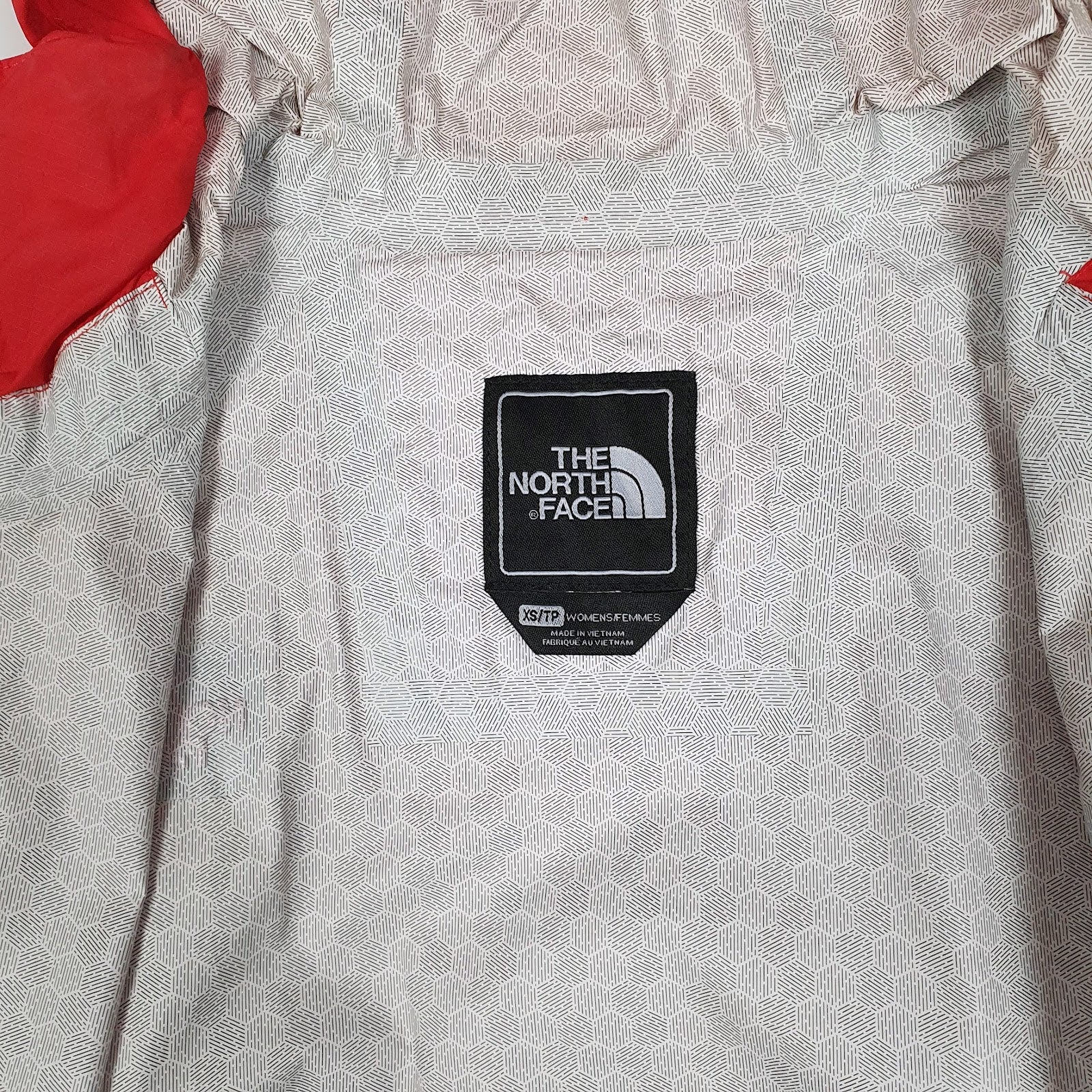 Womens Red The North Face Hyvent Hoodie Coat