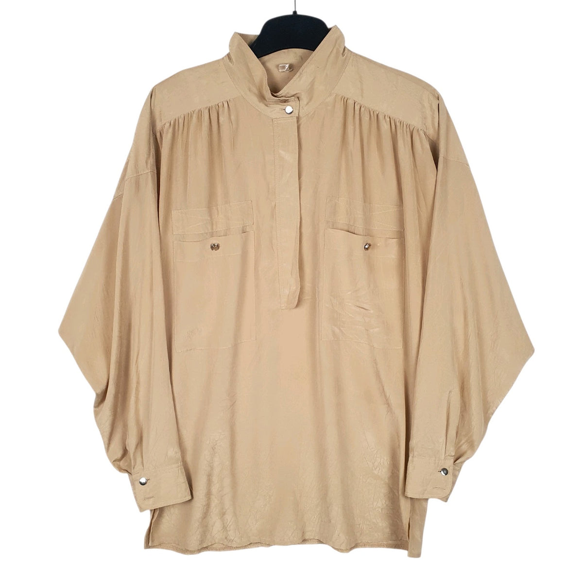 Womens Brown Tru Blouse Long Sleeve Shirt