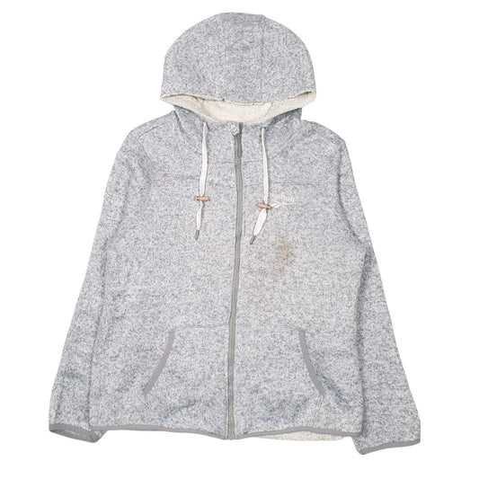 Womens Grey Reebok Sherpa Lining Full Zip Jumper