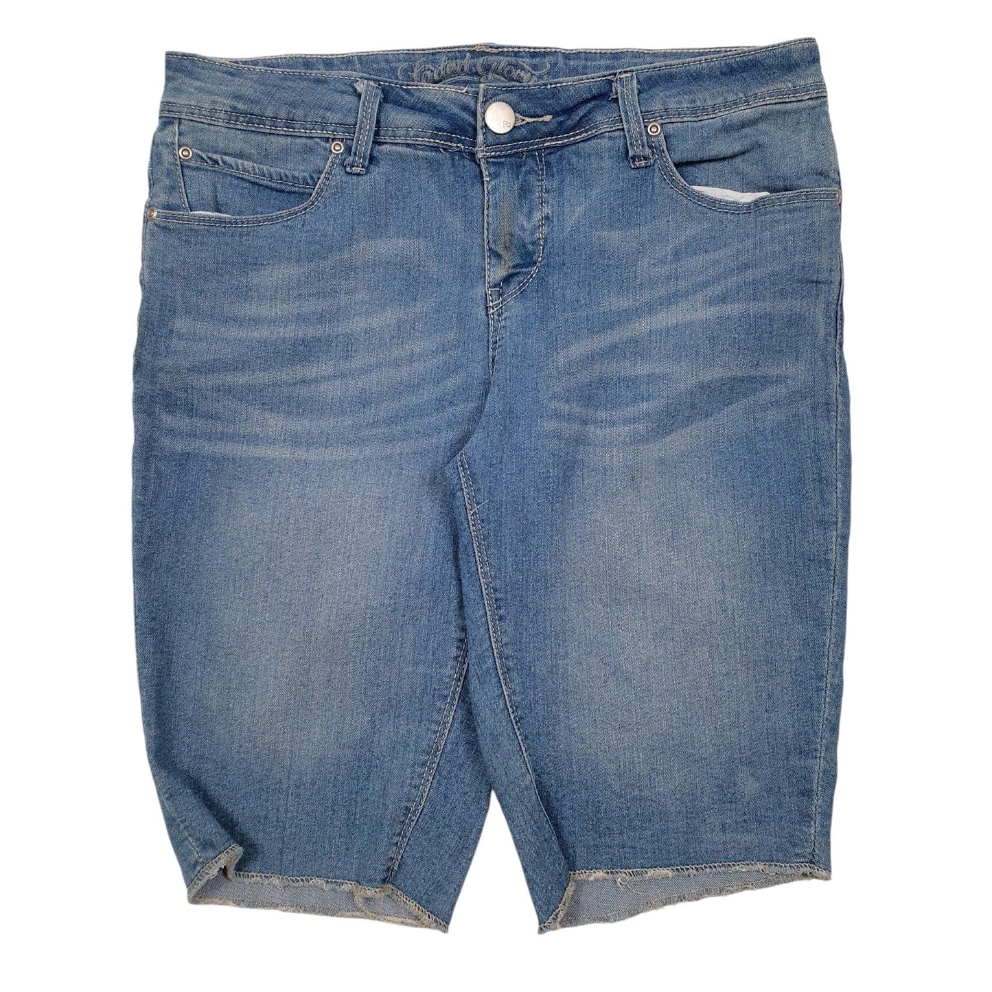 Womens Blue Faded Glory  Denim Shorts