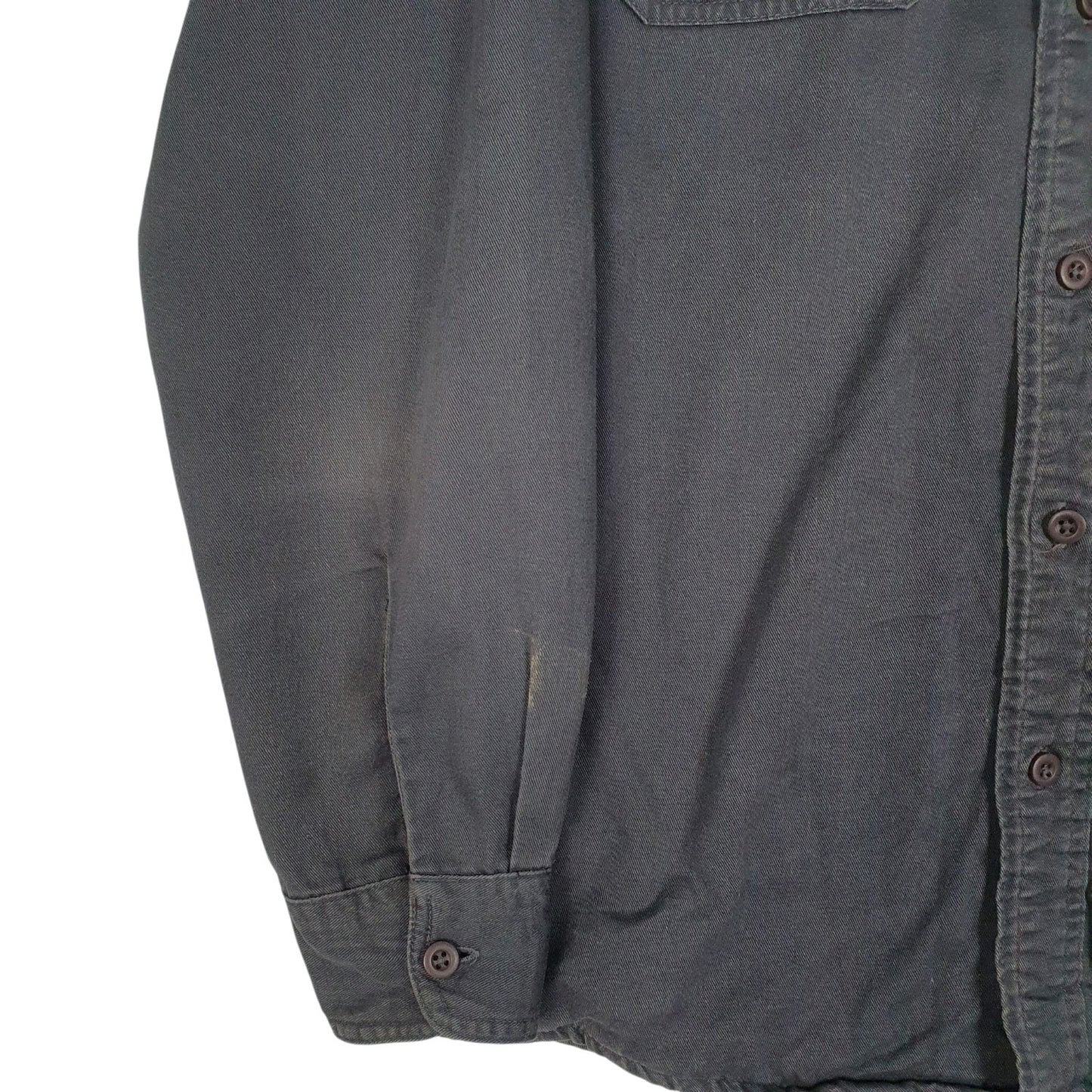 Mens Grey Wrangler Blanket Lined  Shirt