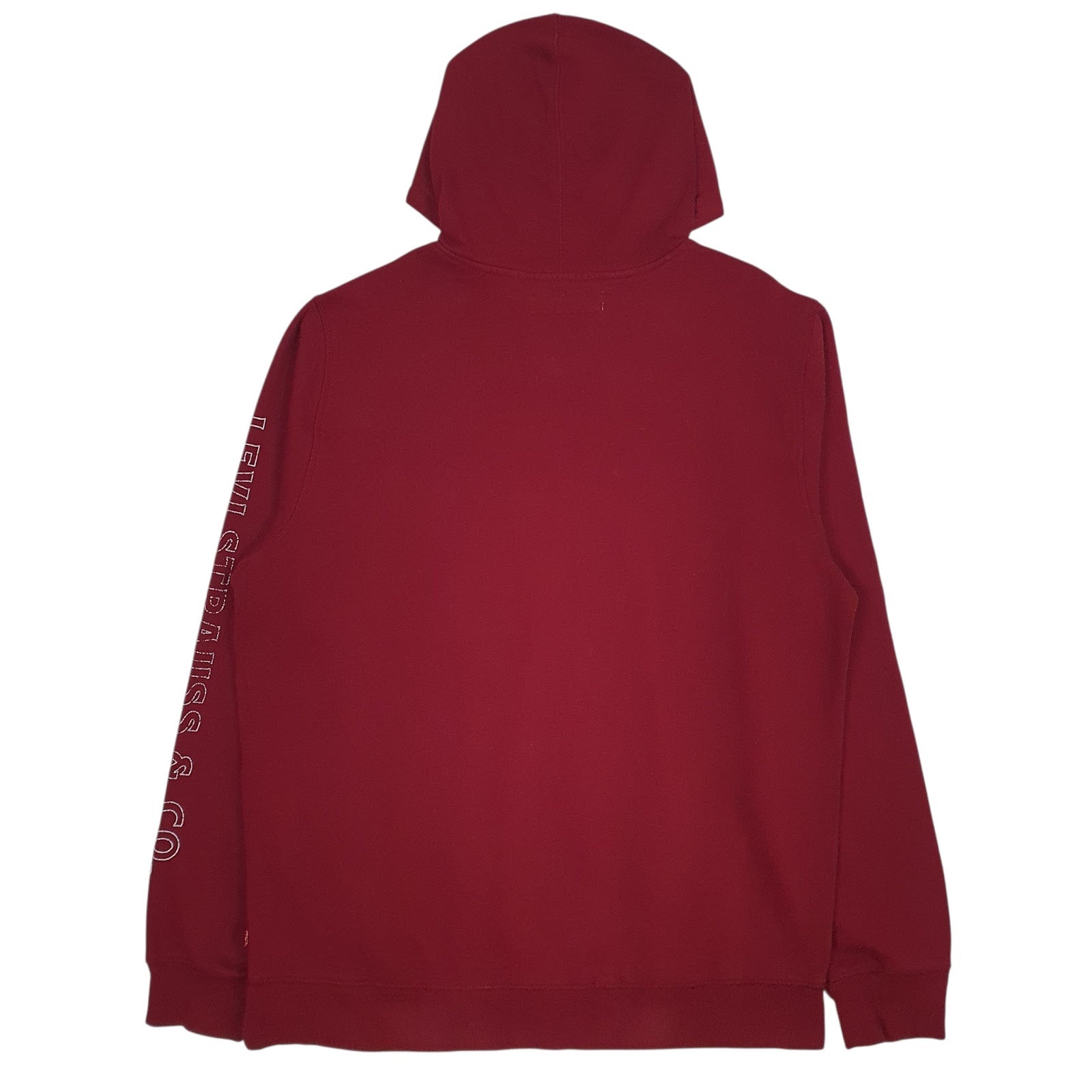 Mens Burgundy Levis  Hoodie Jumper