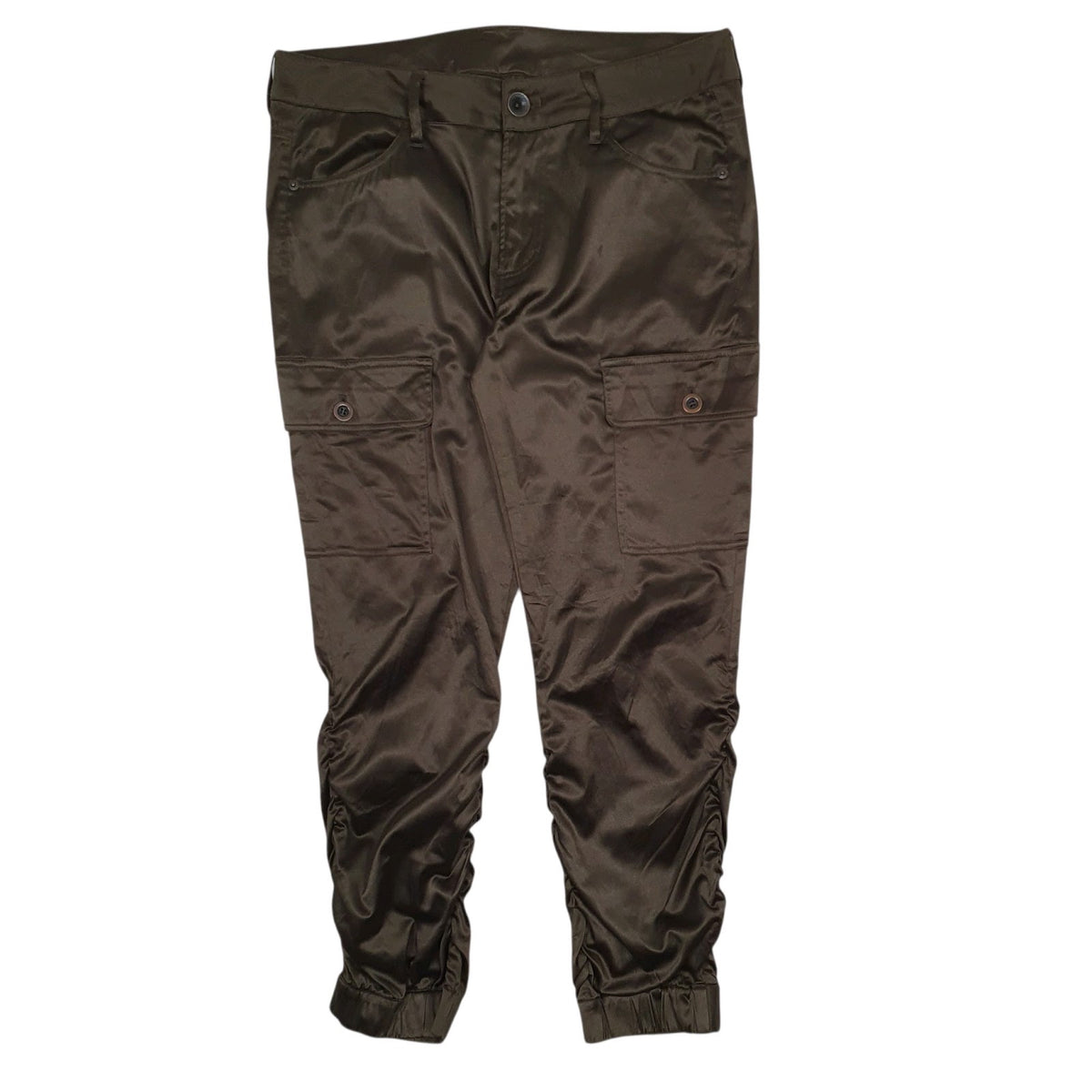 Womens Brown BBP Japan Stretch Cargo Trousers