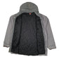 Mens Grey Wrangler Chore Hoodie  Coat
