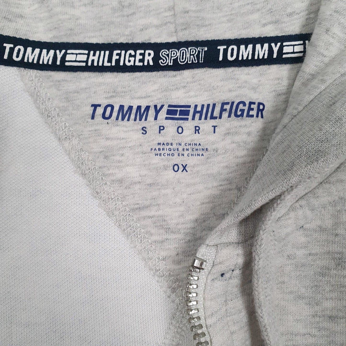 Womens Grey Tommy Hilfiger Sport Full Zip Jumper