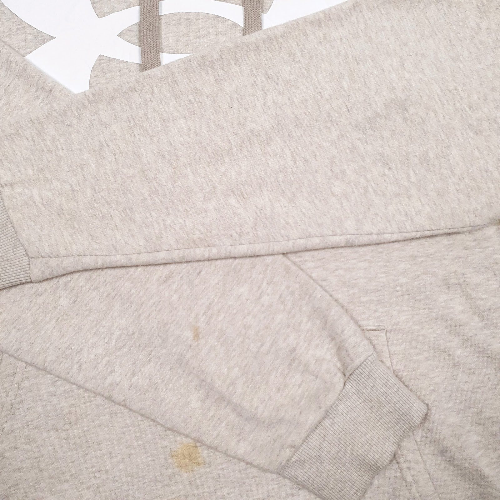 Mens Beige Under Armour Coldgear Spellout Hoodie Jumper