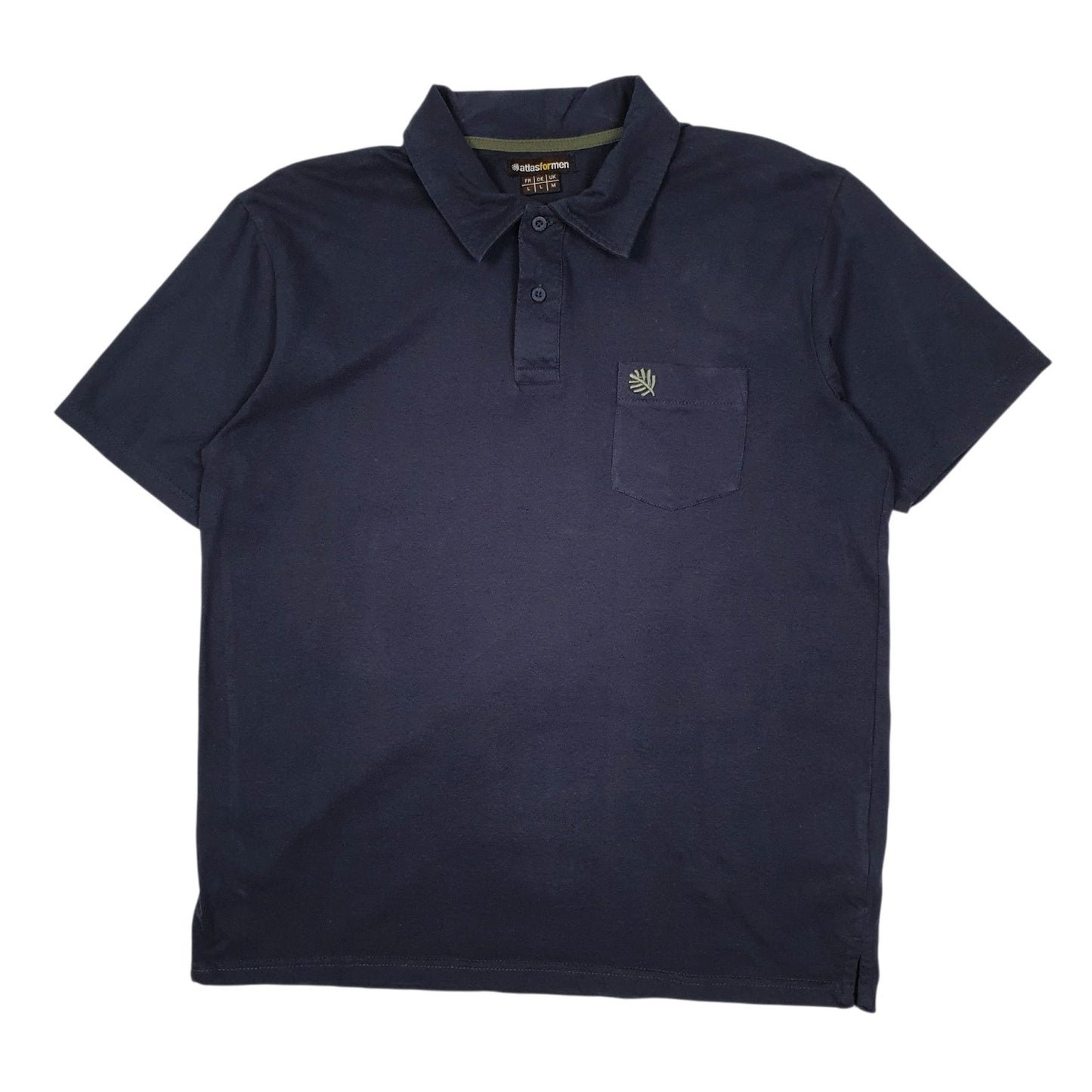 Mens Navy Atlas For Men  Short Sleeve Polo Shirt