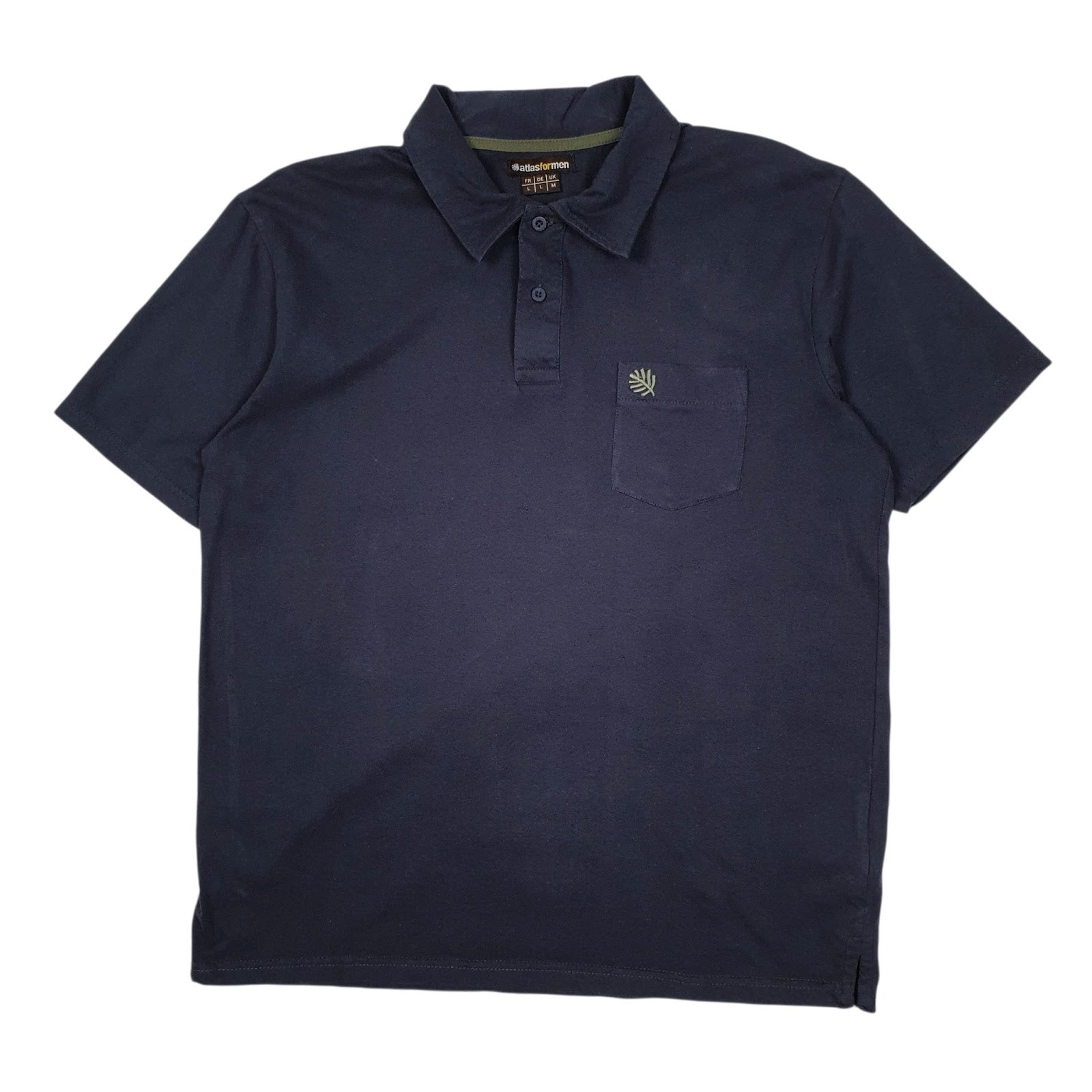 Mens Navy Atlas For Men  Short Sleeve Polo Shirt