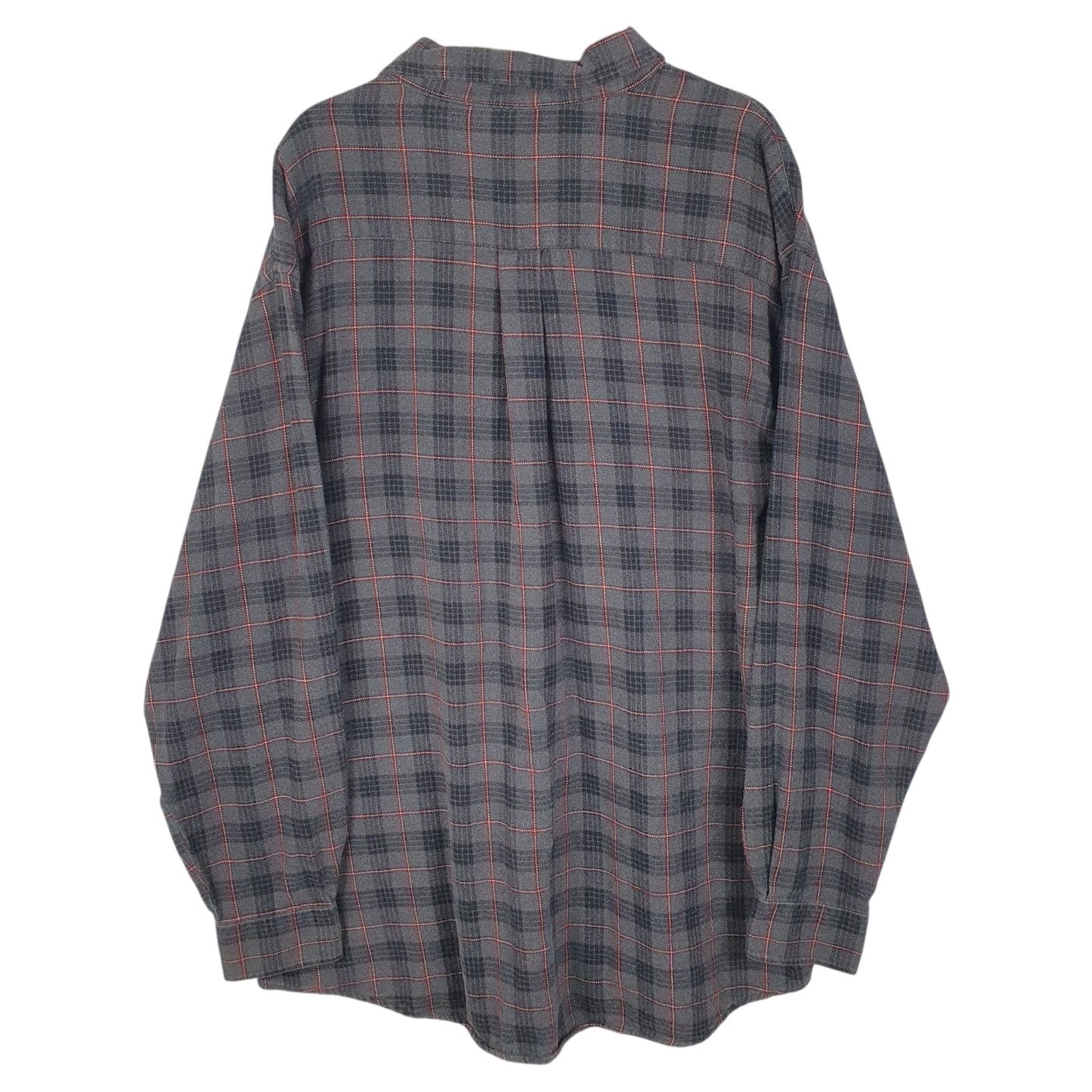 Mens Grey L.L.Bean Flannel  Shirt