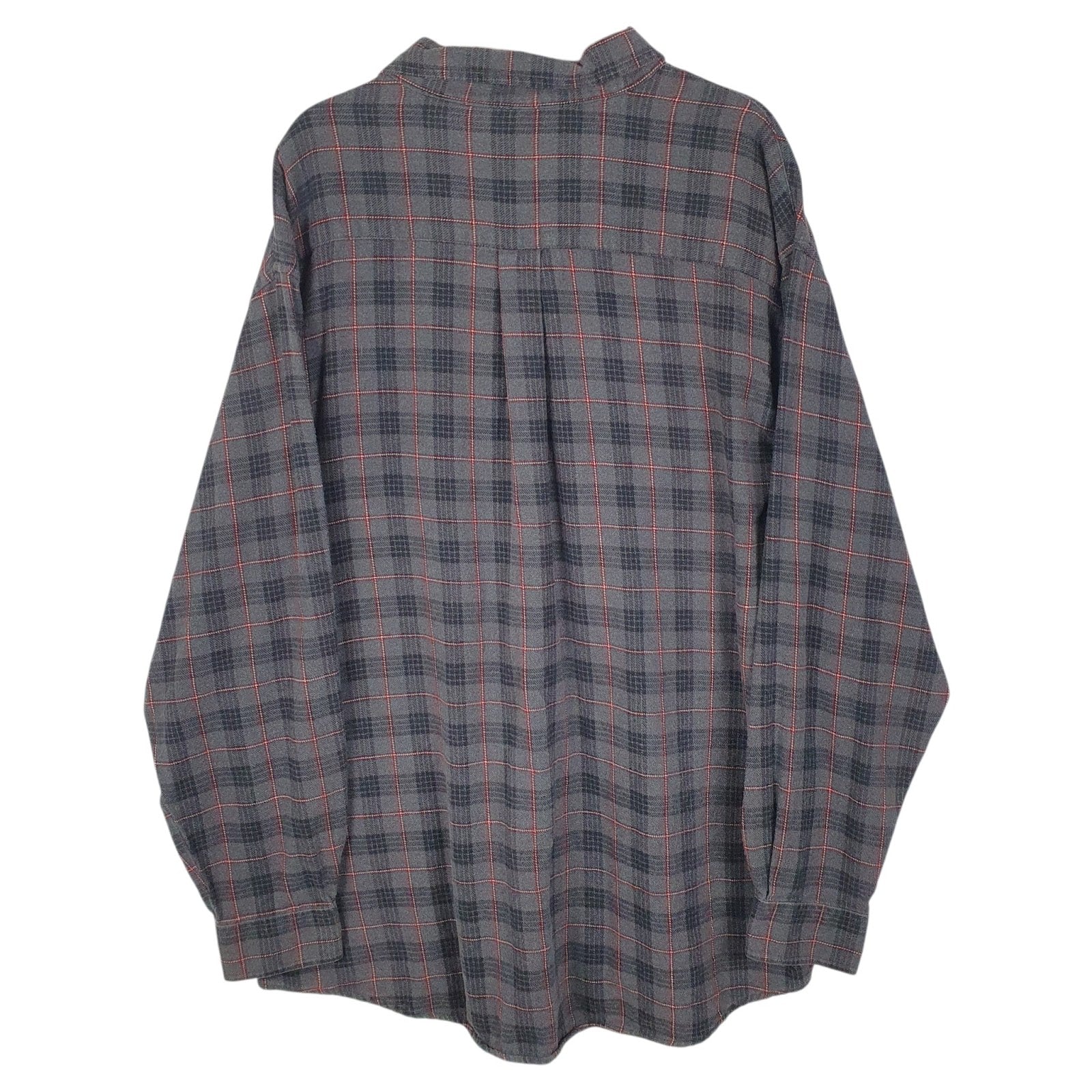 Mens Grey L.L.Bean Flannel  Shirt