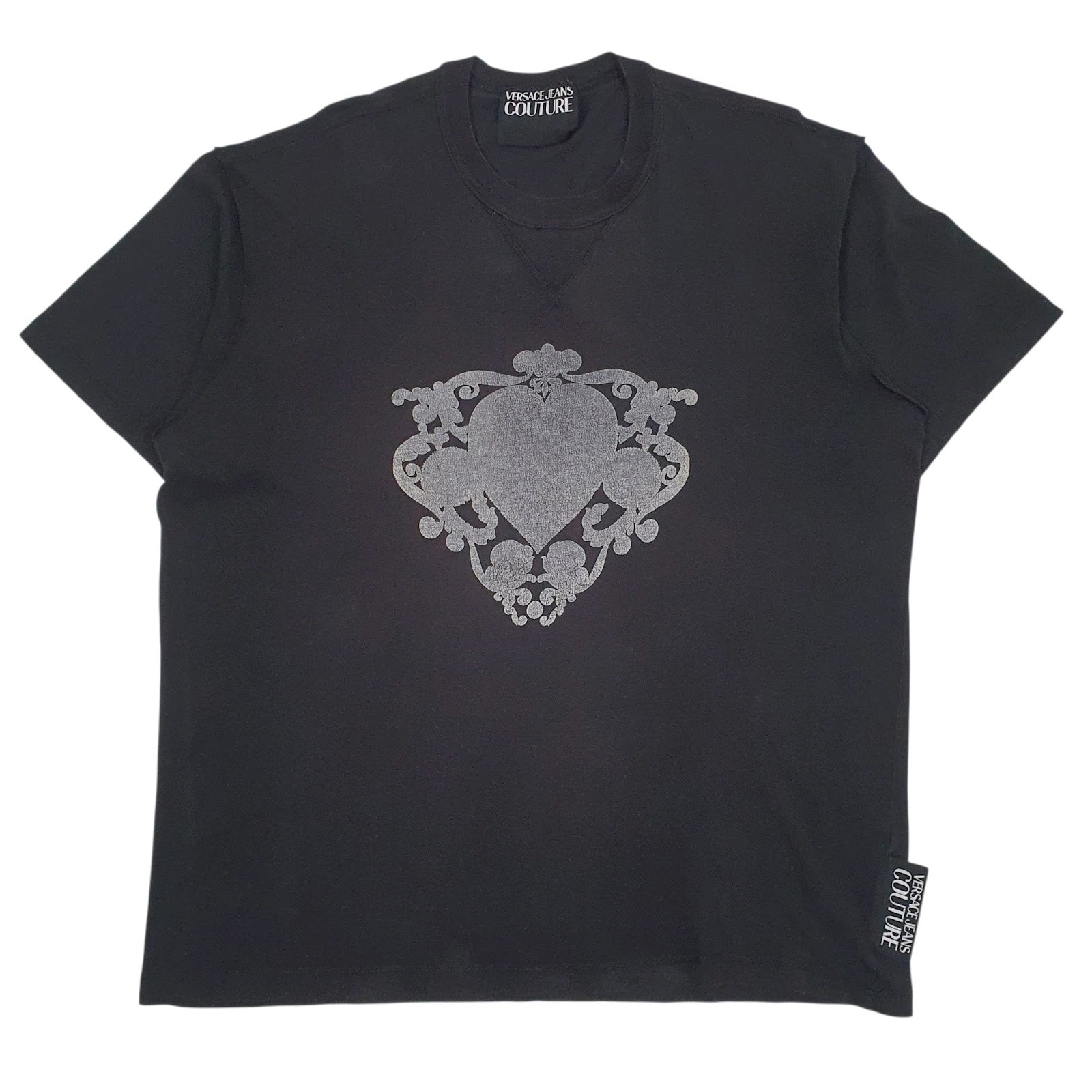Mens Black Versace Jeans Couture  Short Sleeve T Shirt