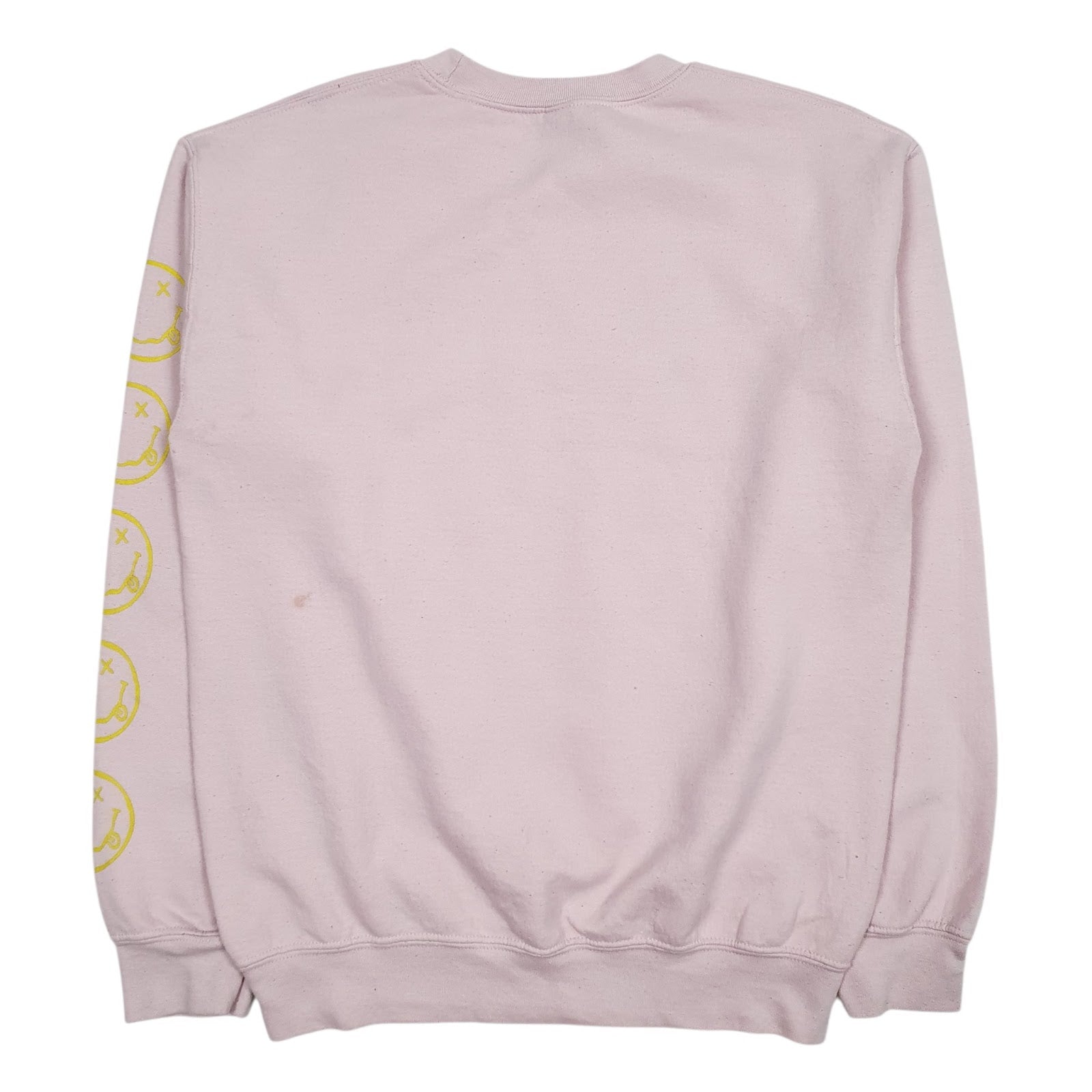 Mens Pink Gildan Nirvana Crewneck Jumper