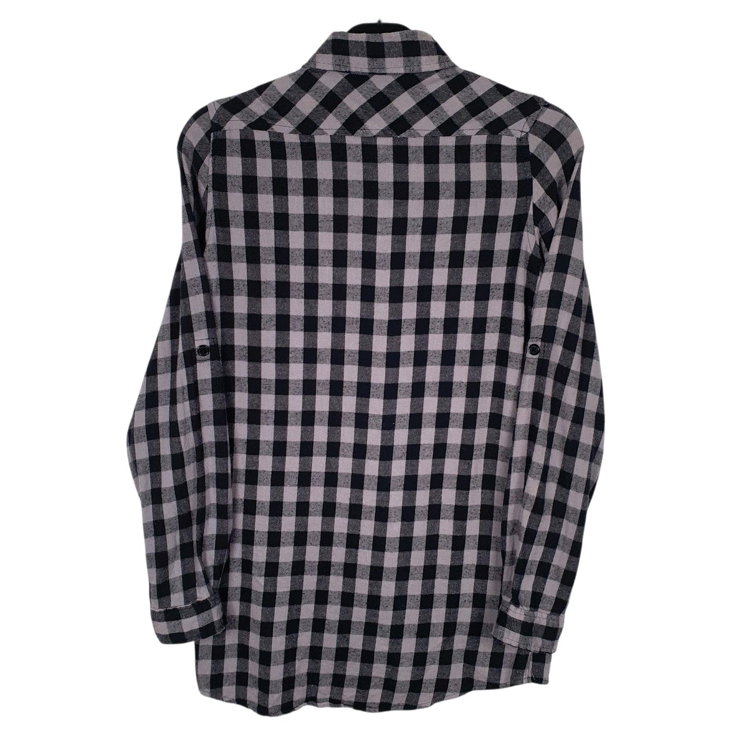Mens Grey Jayro White Flannel  Shirt