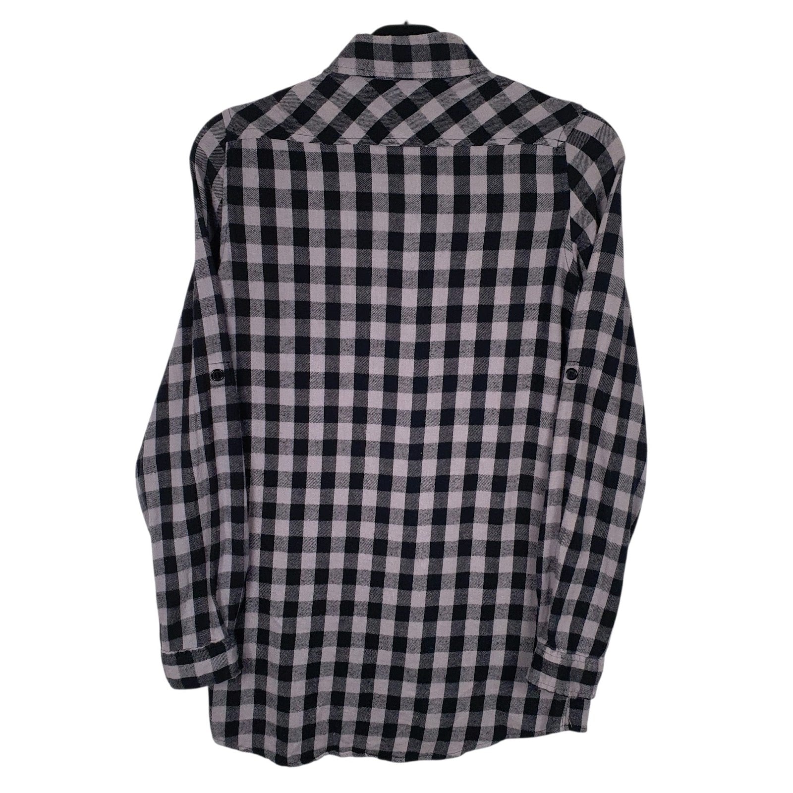 Mens Grey Jayro White Flannel  Shirt