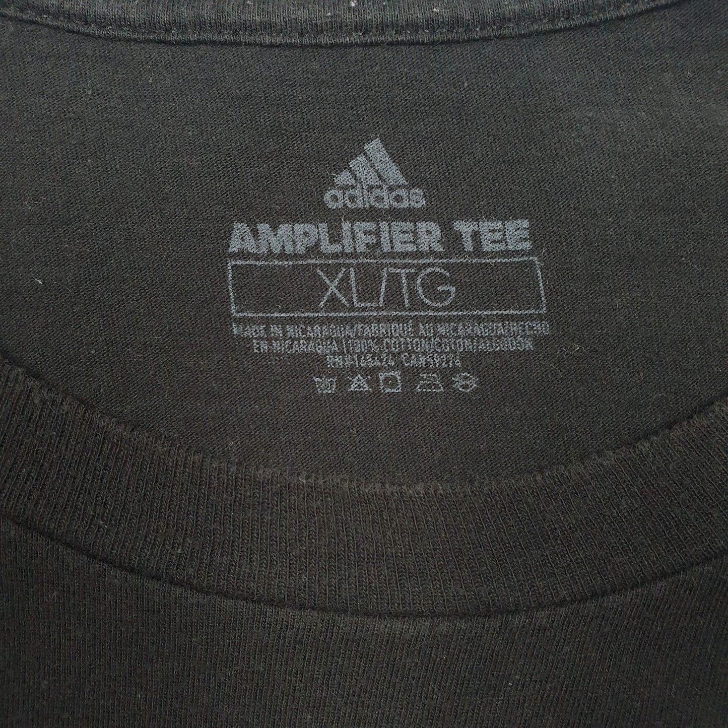 Mens Black Adidas   T Shirt