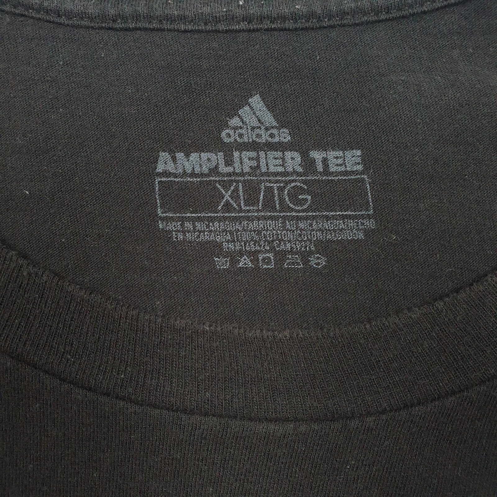 Mens Black Adidas   T Shirt