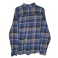 Mens Blue Eddie Bauer Flannel  Shirt