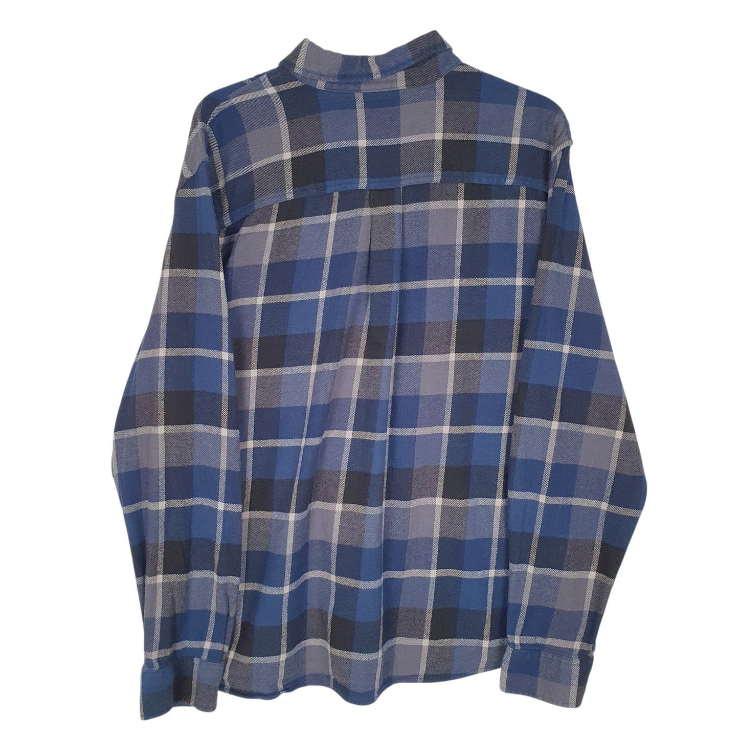Mens Blue Eddie Bauer Flannel  Shirt