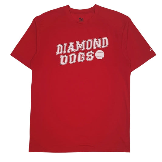 Mens Red Badger Sports Diamond Dogs Short Sleeve T Shirt