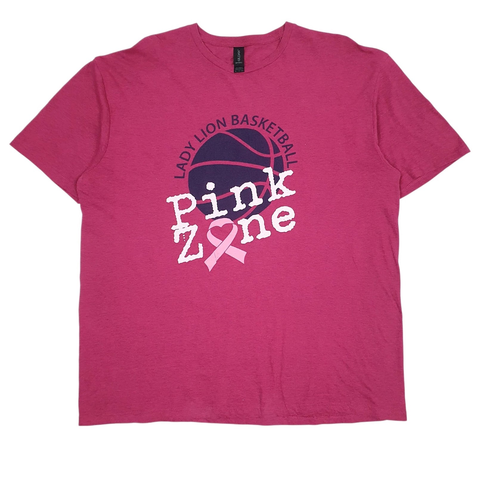 Mens Pink Gildan  Short Sleeve T Shirt