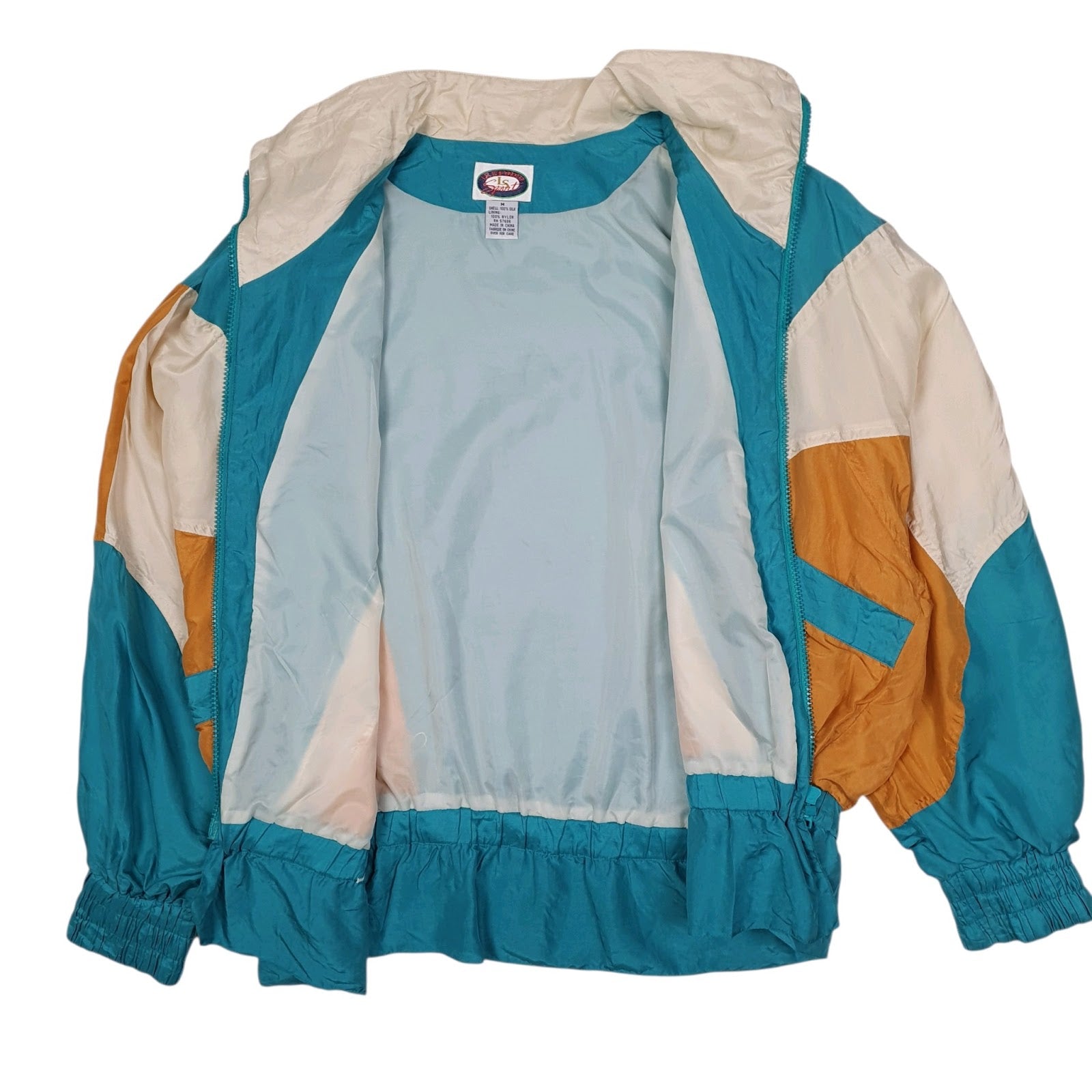 Womens Blue Le Studio Sport Vintage 90s Hoodie Coat