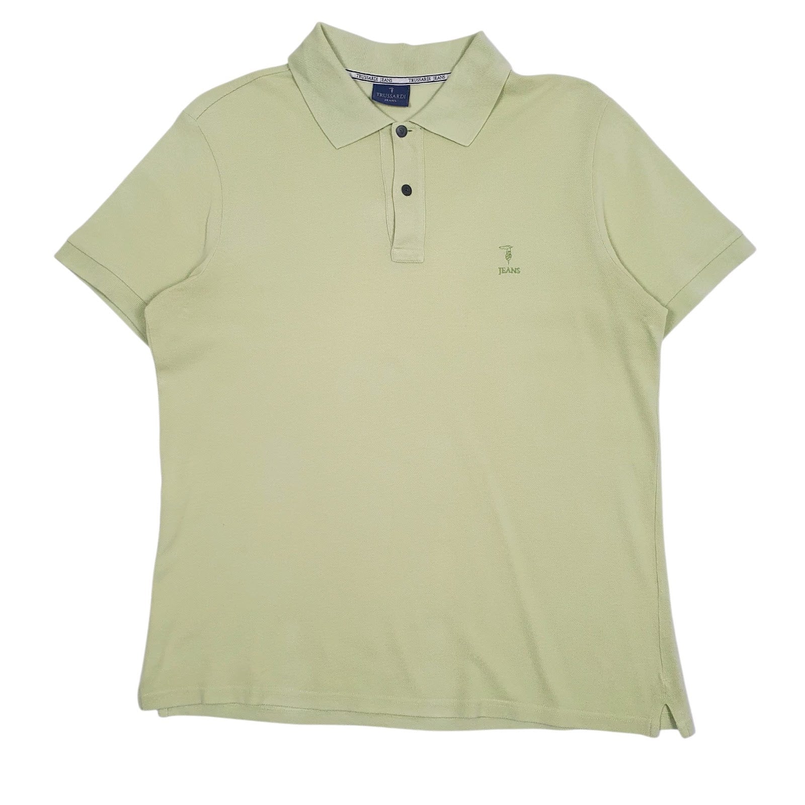 Mens Green Trussardi  Short Sleeve Polo Shirt