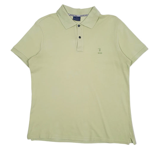 Mens Green Trussardi  Short Sleeve Polo Shirt