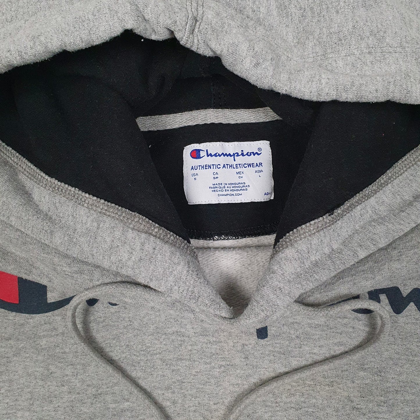 Mens Grey Champion  Hoodie Jumper