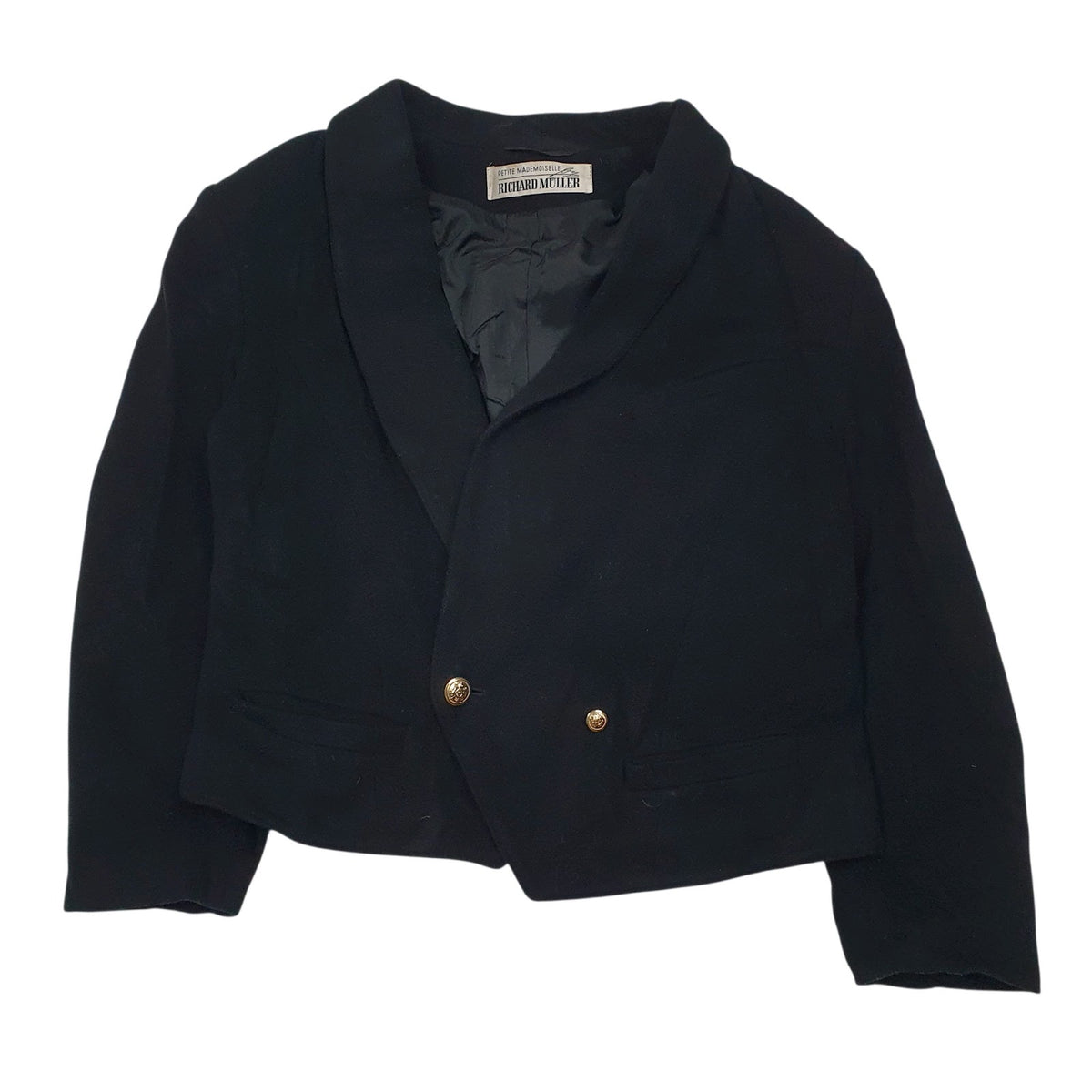 Womens Black Richard Muller Vintage  Coat