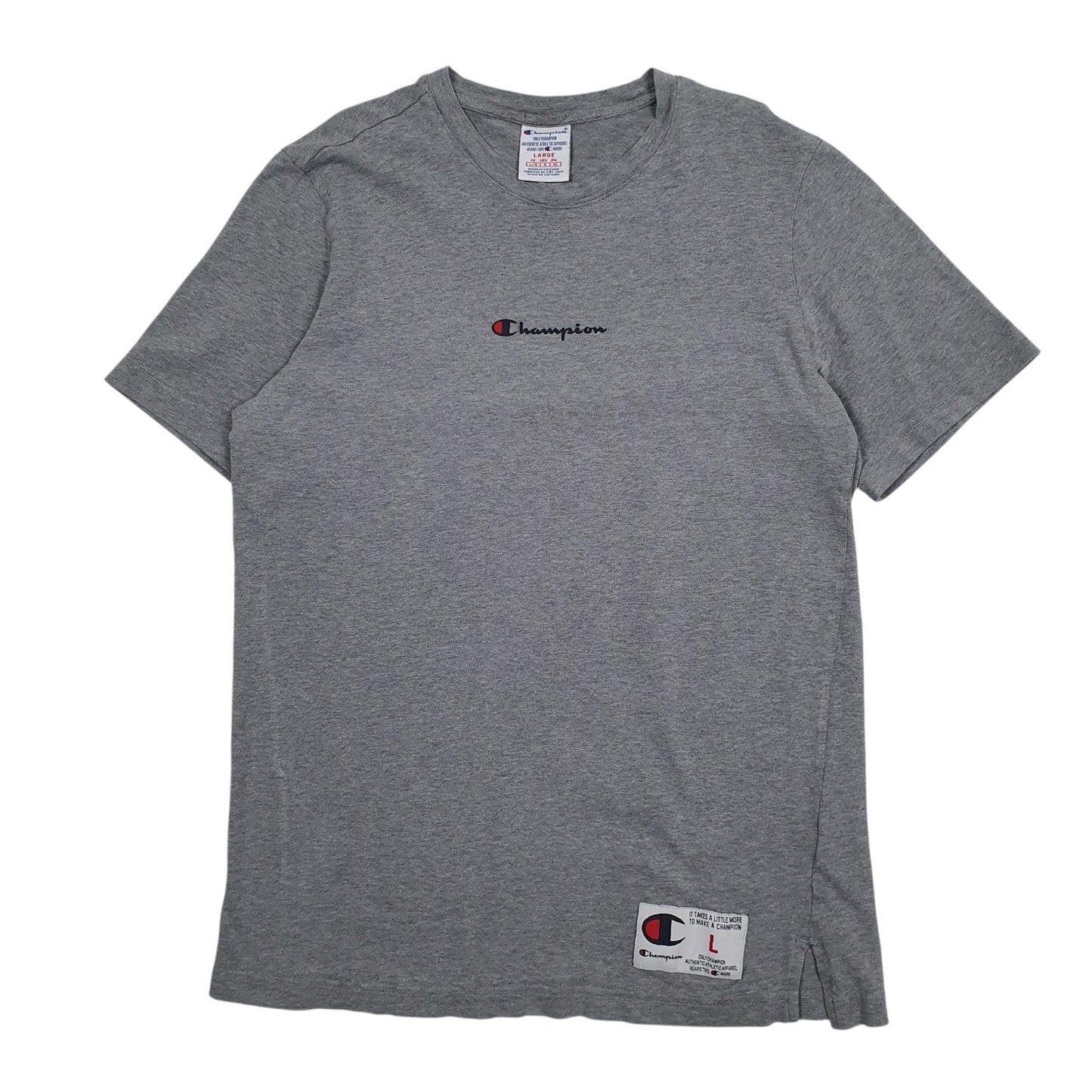 Mens Grey Champion  Short Sleeve T Shirt