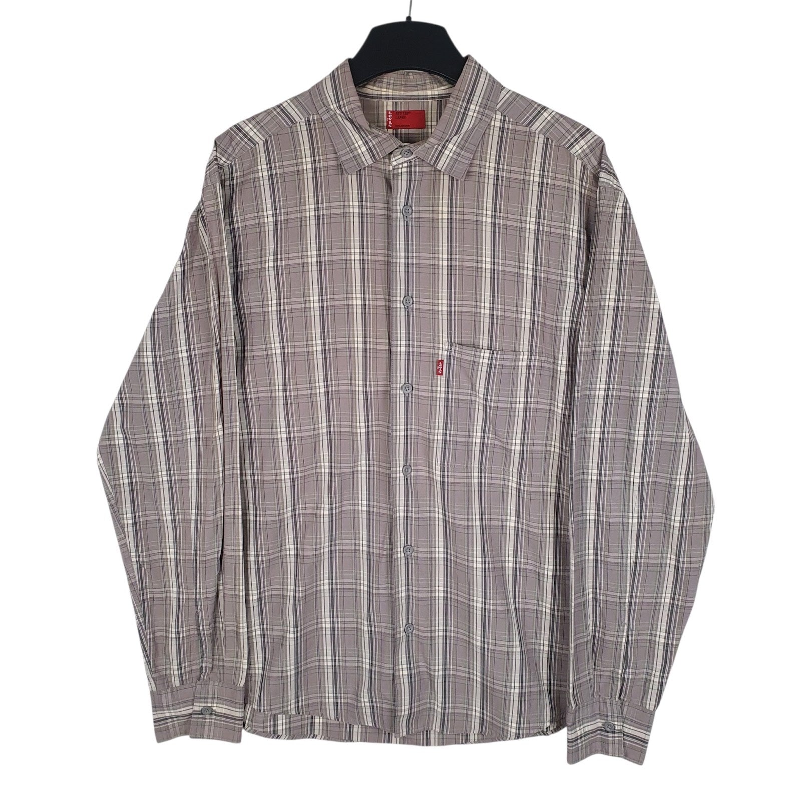 Mens Grey Levis  Long Sleeve Shirt