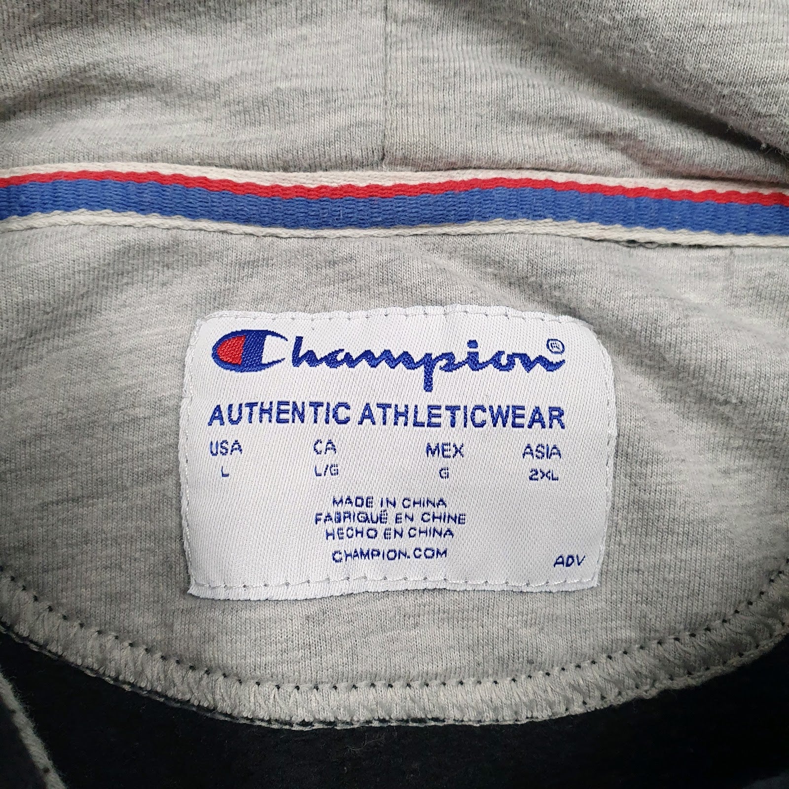Mens Black Champion Spellout Hoodie Jumper