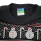 Mens Black Champion Indiana Hoodiers Christmas Xmas Crewneck Jumper