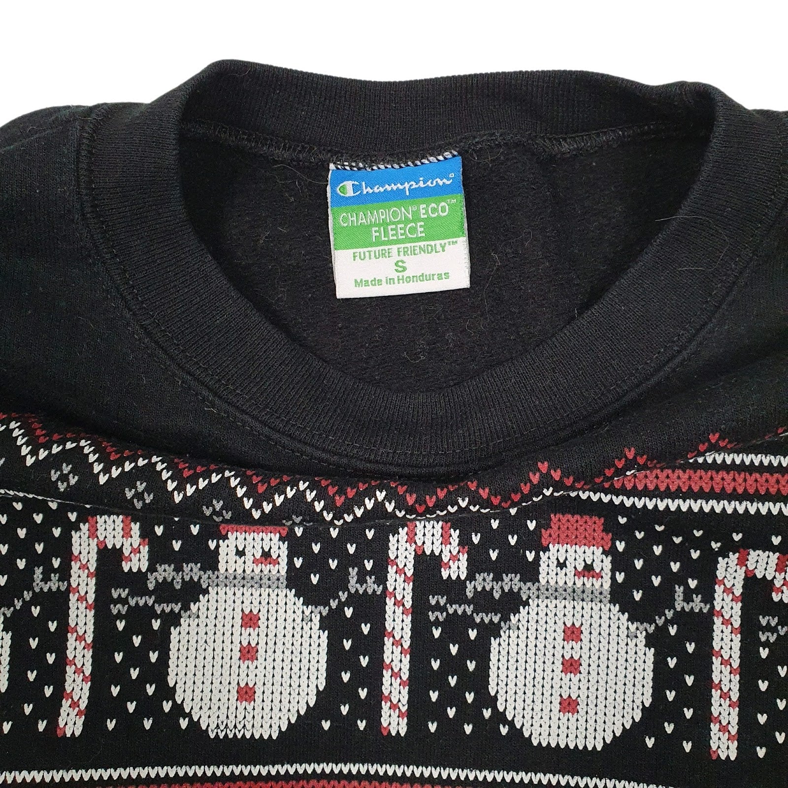 Mens Black Champion Indiana Hoodiers Christmas Xmas Crewneck Jumper