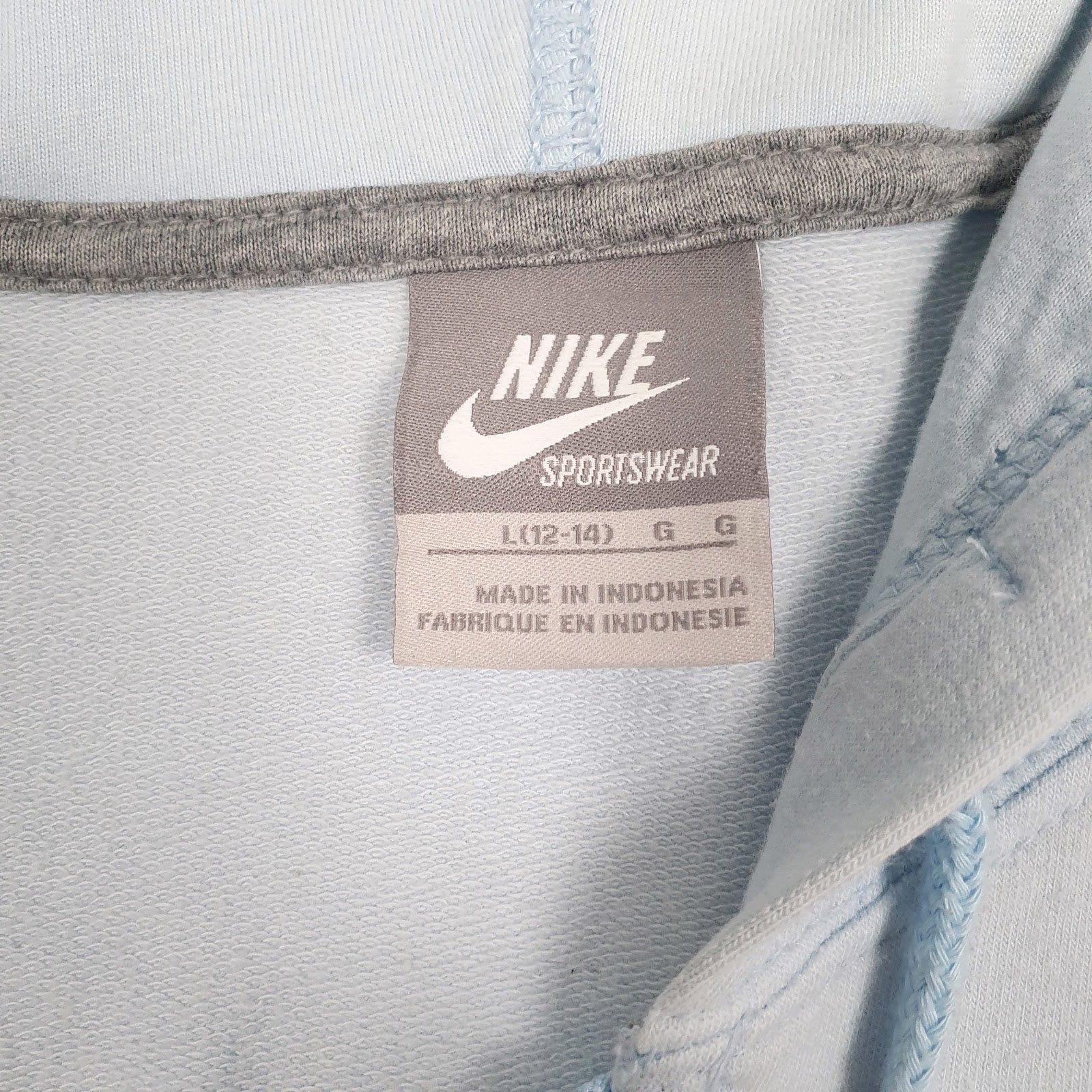 Womens Blue Nike Lightweight Full Zip Jumper