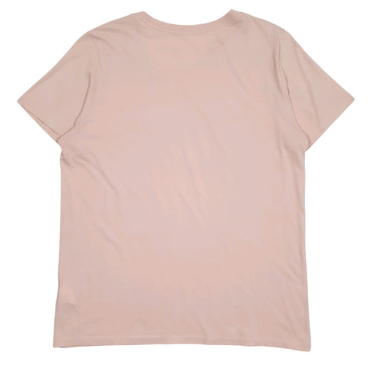 Womens Peach Converse   T Shirt