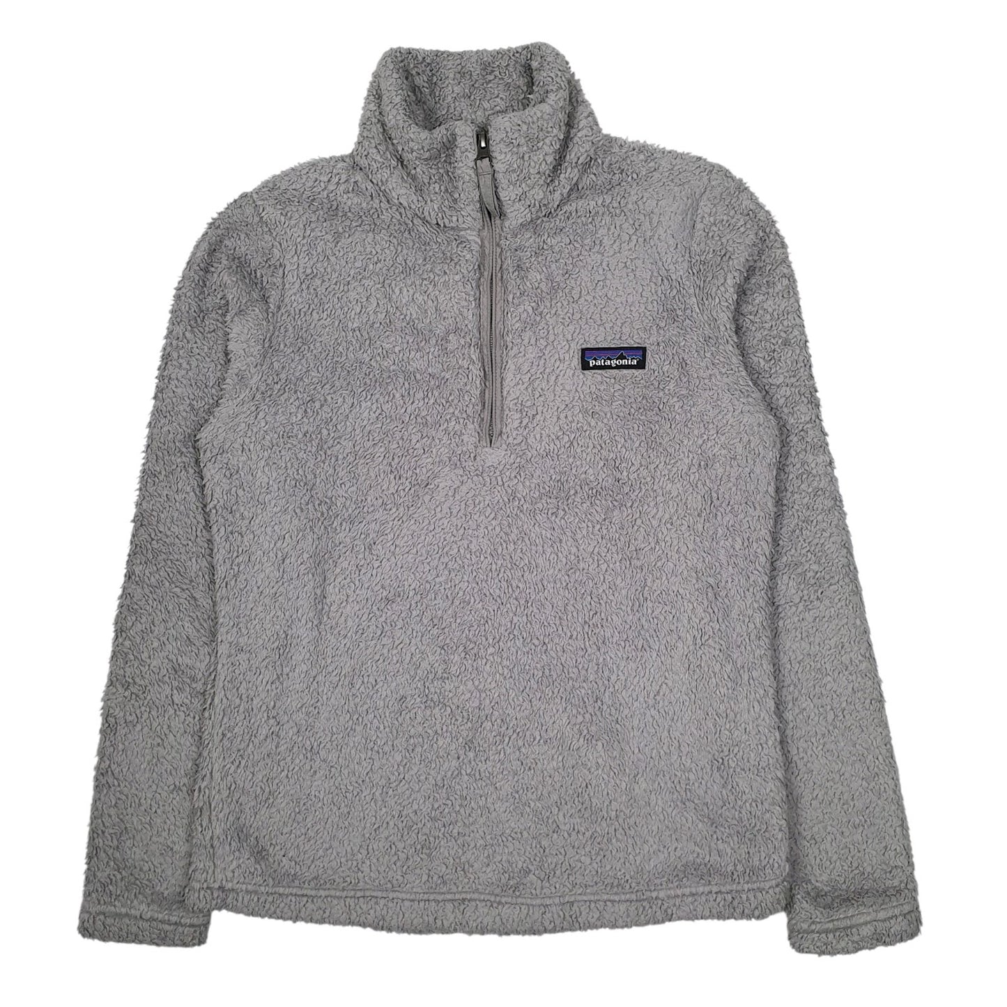 Womens Grey Patagonia Los Gatos Fluffy Quarter Zip Jumper