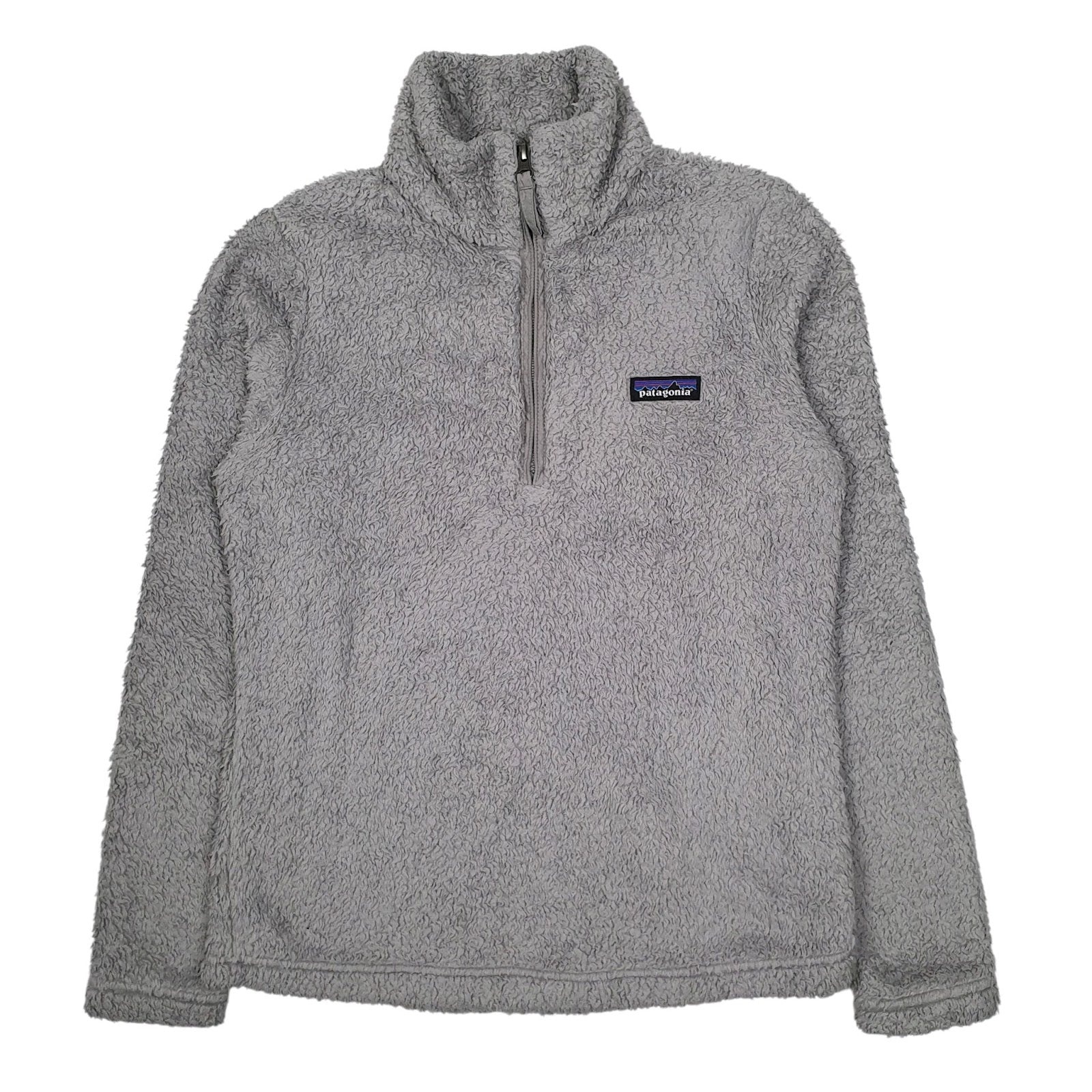 Womens Grey Patagonia Los Gatos Fluffy Quarter Zip Jumper