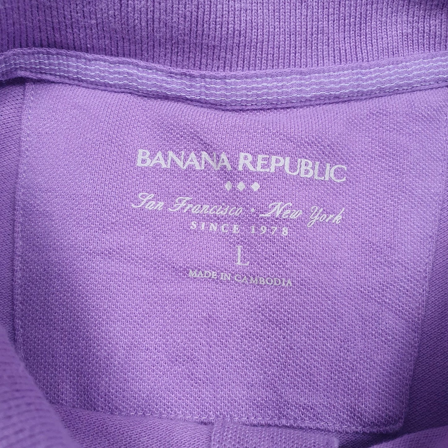 Mens Purple Banna Republic   Polo Shirt