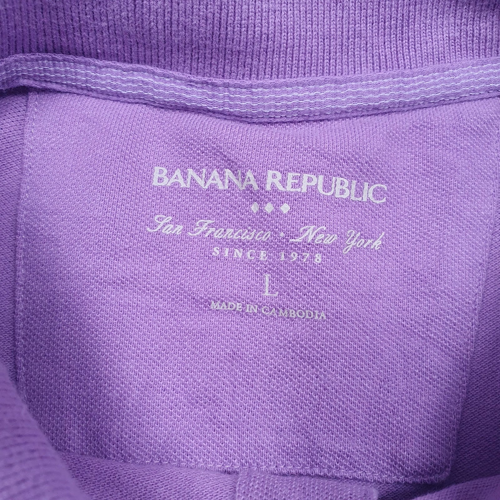 Mens Purple Banna Republic   Polo Shirt