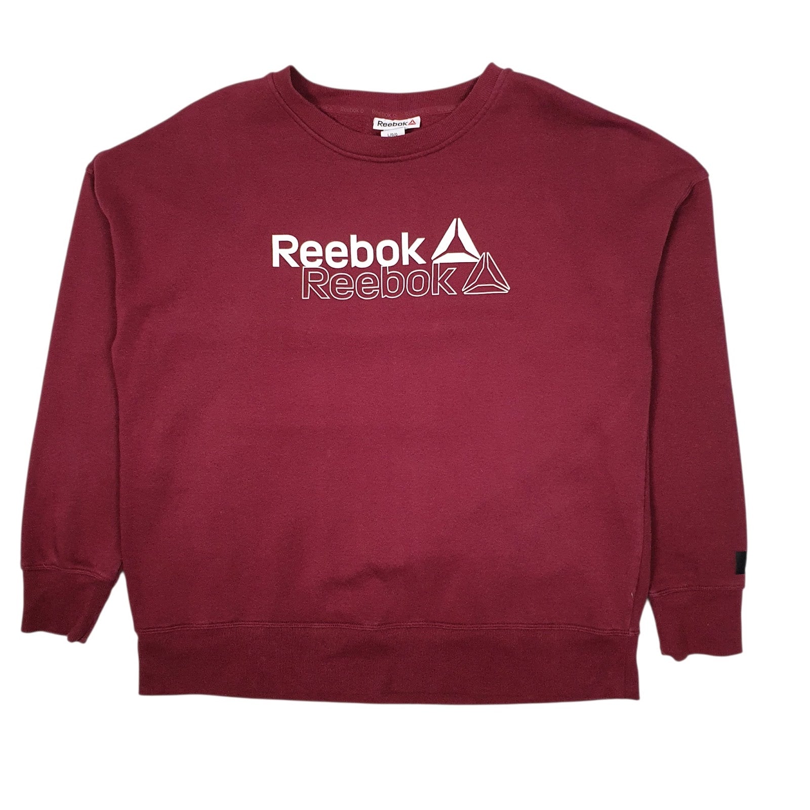 Mens Burgundy Reebok  Crewneck Jumper