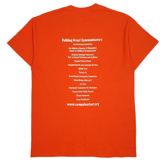 Mens Orange Gildan   T Shirt