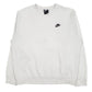Mens White Nike  Crewneck Jumper